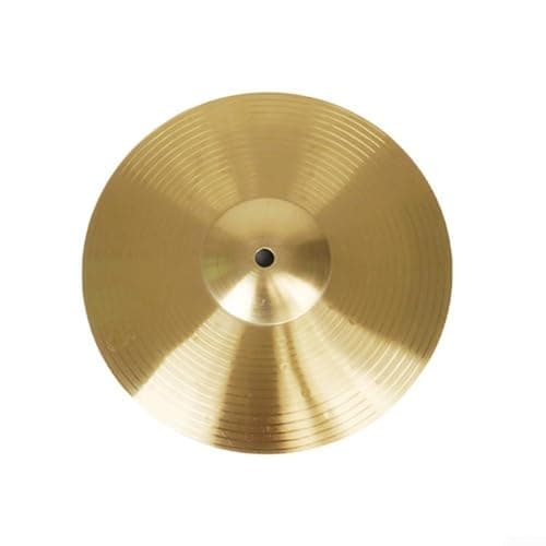 Belnotelt Brass Cymbal Set, 8 10 12 14 16 Inch Drum Kit Cymbals for Splash Crash Hi-Hat, Professional Percussion for Beginners and Players(14inch)