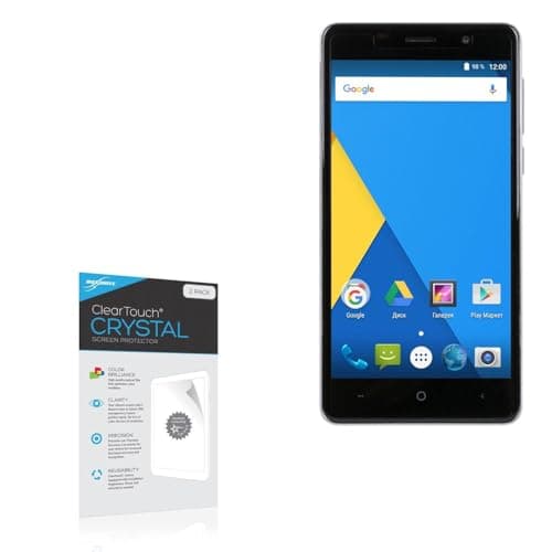 BoxWave Screen Protector Compatible with Bravis X500 Trace Pro - ClearTouch Crystal (2-Pack), HD Film Skin - Shields from Scratches