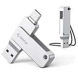 ORICO 128GB USB Flash Drive Read Speed Up to150MB/s Dual USB-C & USB-A Mini Thumb Drive for iPhone 15/16/17, Android, Tablets, Laptops, Mac, Windows Plug and Play-EB05