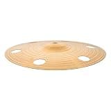 SEWCHICS 10-inch Trash Crash Cymbal with Holes, Alloy Perforated Drum Cymbal for Beginners and Students, Fast Attack and Dynamic Performance Enhancement, Golden Tone for Playing