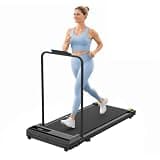 STRIDEMAX Quiet Folding Treadmill with Manual Incline, 2.5HP Under Desk Walking Pad, Safety Handrails, Tablet Holder, Shock Absorption, Space-Saver for Home Office & Small Apartments - Joystride Pro