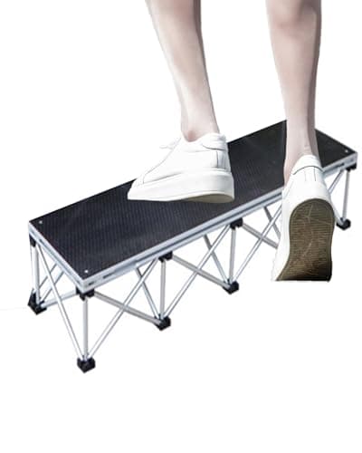 Elitix Collapsible Step Stools for Adults Portable, 8" 16" 24" 31" High Stage Platform Risers Adjustable Riser, Performances Events Stage Panel System(H 20cm/7.9")