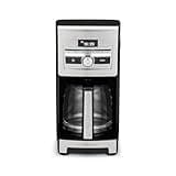 Cuisinart Personal Brew™ 12-Cup Coffee Maker, Automatic Coffee Machine, Programmable Coffee Maker for Home Brewing Convenience with Adjustable Brew Strength, Stainless Steel/Black, DCC-12