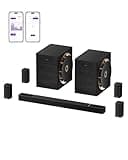 ULTIMEA Skywave X100 Dual 9.2.6 THX-Tuned Wireless Surround Sound System w/Dolby Atmos & DTS:X, Dual 10” Subwoofers, 18Hz Low Frequency, 2000W Peak Power, 8K Pass-Through, AVR Grade Sound Bar