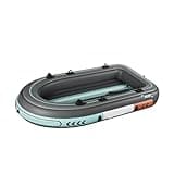 Inflatable Fishing Kayak Tandem Two Person Heavy Duty PVC Portable Durable Wear Resistant River Raft Boat(3 Meters)