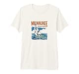 Milwaukee Wisconsin Vintage Sailboat Premium Tri-Blend T-Shirt