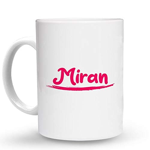 Makoroni - Miran Name - 6 Oz. Ceramic ESPRESSO MUG Coffee Drink Cup, DesF71