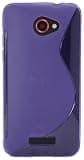 JUJEO 2108055934 Soft Cover for HTC Butterfly S - Wave - Non-Retail Packaging - Purple