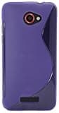 JUJEO 2108055934 Soft Cover for HTC Butterfly S - Wave - Non-Retail Packaging - Purple