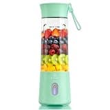 Portable Blender 18oz, Personal Blender for Smoothies and Shakes, Small Smoothie Maker with 6 Blades for Travel Sports Outgoing - mint green