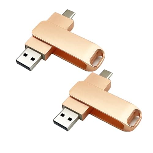 USB Flash Drive Type-C USB 3.0 - High-Speed Dual Interface for Easy Data Transfer and Storage (Rose Gold, 32GB)