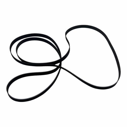 Garende Turntable Belt Replacement Rubber Drive Repair Flexible Simple Installation Suitable for Musical Instrument Maintenance, Dia 128mmx0.6x5