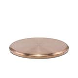 TIKI Patio & Celebration Tabletop Fire Pit Cover – 25.6" Durable Stainless Steel Lid – Weather-Resistant Outdoor Fire Pit Protection – Converts Fire Pit into Table – Patio & Backyard Accessory, Gold