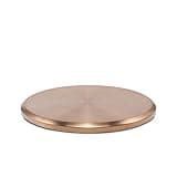 TIKI Patio & Celebration Tabletop Fire Pit Cover – 25.6" Durable Stainless Steel Lid – Weather-Resistant Outdoor Fire Pit Protection – Converts Fire Pit into Table – Patio & Backyard Accessory, Gold