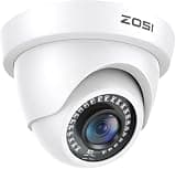 ZOSI 2MP 1920TVL Hybrid 4 in 1 TVI CVI AHD CVBS Security Camera,1080P HD Weatherproof Outdoor Indoor Surveillance Cam,Night Vision,For 960H,720P,1080P,5MP,4K analog DVR - White