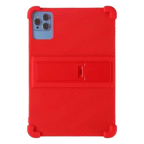 PMPLBEBAZ Tablet Case Suitable for Chuwi Hi10 XPro 10.1" 2023 Shockproof Protective 4 Thicken Cornors Soft Silicon Cover with Kickstand(Red)