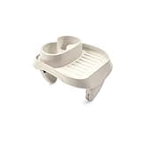 Intex PureSpa Attachable Cup Holder for Spa Wall, Pool and Hot Tub Accessory for Drinks that Holds 2 Standard Sized Beverages, Tan