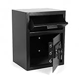 Drop Safe For Business, Cash Safe Box With Quick Place Drop Slot, Digital Keypad, Spare Key, Anti-theft Money Depository Safes For Commercial Business Retail Bars Office Home