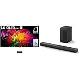 LG 83-Inch Class OLED evo AI 4K W6 Wallpaper Series Smart TV (OLED83W6PUA, 2026) S70TY 3.1.1-Channel QNED TV Matching Soundbar, Dolby Atmos, Wow Orchestra, Rear Speaker Ready, Wireless Subwoofer