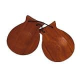1 Pack Mahogany Castanets Hand Clappers Kit for Family Gathering Party