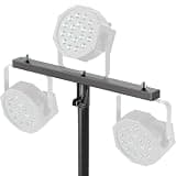 Bloazzup 2 Pack DJ Light T-Bar Extension Cross Bar, 17.1 Inch DJ Lighting for Par Can Strobe Light, for Stages, Banquet, Party, Suitable for 35mm Diameter Pole (Stand Not Include)