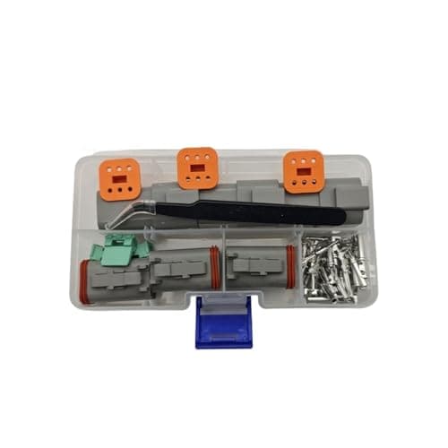 ASUVTECP 6 Pin Connector Kit 3 Sets Gray DT Connector Kit 6 Pin Automotive Waterproof Wire Connectors Electrical Connectors Kit