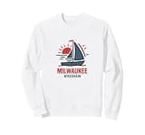 Milwaukee Wisconsin Sailboat Sunset Design Sweatshirt