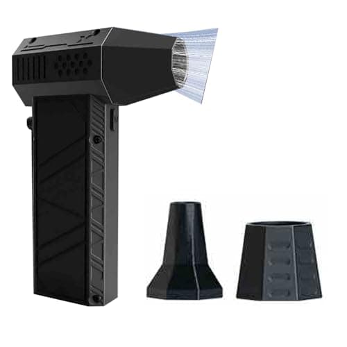 6 inch Snow Whiz Led Turbo Blower,Mini High-Power Electric Air Duster for car,Turbo Electric LED Blower Snow for Blow Dust for Blow Dust,Blow Water,Blow Snow,Keyboards,Car and Outdoors Cleaning Portab