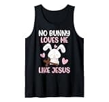 Niemand Liebt Mich So Wie Jesus Easter Rabbit Tank Top