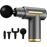 YUESHANHE Massage Gun, Electric Massager, Suitable for Whole Body to Relieve Fatigue, Replaceable Massage Head Impact Massager, The Best Choice for Gift Giving (Gray-720)