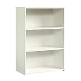 Sauder Beginnings 3-Shelf Bookcase/ Book shelf, Soft White finish