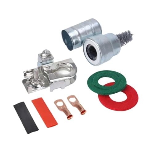Negative Terminal Clamp with Heat Shrink Tubing, Copper Construction, Compatible with Vehicles Using Part Number 926-879