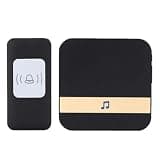 ONMYJFD Doorbell Waterproof 300m Remote LED Light Battery Button Receiver Home Cordless Bell 52 Chimes 4 Volume