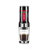 OBKSEB Portable Coffee Maker Espresso Machine Hand Press Capsule Ground Brewer