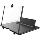 Phone Screen Magnifier, 18 Inch 3D HD Magnifier with Holder Stand, Foldable Cell Phone Amplifier, Reduces Eye Strain