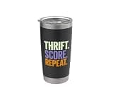 Thrift. Score. Repeat. Stainless Steel Insulated Tumbler