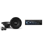 Alpine UTE-63BT Mech-Less Digital Media Receiver with Bluetooth® Wireless Technology w/EL-E65C-G 6.5" Component Speaker Set