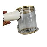 Dust cup assembly, suitable as a replacement accessory ,Compatible For Dreame T10, T20, V12S/16S/12Plus, R10 and R10pro, vacuum cleaners.(Gold)