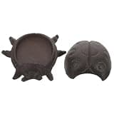 TOVINANNA Cast Iron Ladybug Key Hider Outdoor Key Holder with Adorable Ladybug Shape Multi-functional Decoration for Vacation Properties and Cabins