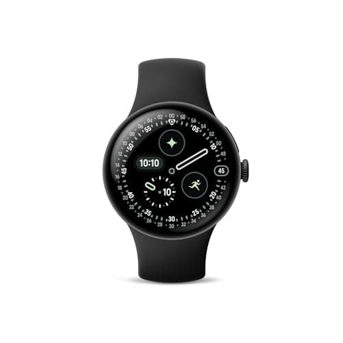 Google Pixel Watch 4 (41mm) - Android Smartwatch with Heart Rate and Sleep Tracking - 30-Hour Battery - Fitness Tracking - Google AI - Obsidian Active Band (Renewed)