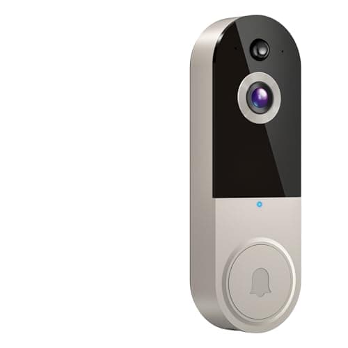 Nexfluxio 1665P Video Doorbell, Home Security, USB Charging, Two-Way Audio, Wall-Mounted Design, Easy Installation, Smart AI Detection, Cloud Storage, 2.4 GHz Wireless Wi-Fi, 3K Resolution