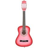 30 Inch Acoustic Guitar for Beginners, Red Basswood Body