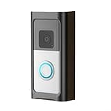 Video Doorbell Mount Bracket No Drilling for Ring Doorbell 2024 Fits 2nd Generation Binder or Screw Installation Plastic Weather-Resistant Black for Apartment Home Office Rental