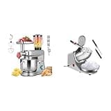 VIVOHOME Silver 6 in 1 Stand Mixer with 8.5 Quart Bowl and Meat Grinder Blender Pasta Maker Attachments and Silver Electric Ice Shaver Crusher 143lbs per Hour with Ice Pick