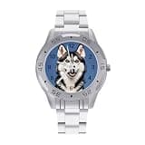 NTVOWPZO Three-Hand Analog Stainless Steel Watches for Men Easy Reader