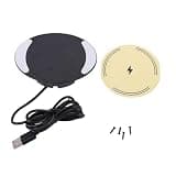 Generic Under Desk Wireless Charger, 10W Fast Charging Countertop Phone Charger with Strong Adhesive for Desk Conference Table Nightstand Coffee Shop