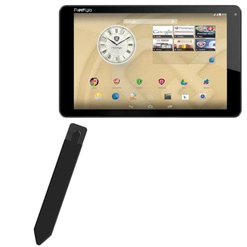 BoxWave Stylus Pouch Compatible with Prestigio MultiPad Muze 5001 3G - Stylus PortaPouch, Pen Stylii Holder Carrier Portable Self-Adhesive - Jet Black