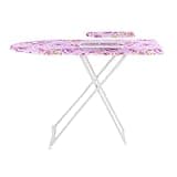 gibxiyza Ironing Board Foldable Ironing Board Small Ironing Board Height Adjustable Ironing Board Cover and Pad with Folding Legs Smooth Edge Non-Slip Wear Resistant (Size 36.22"X 11.81" Purple
