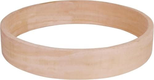 Shamanic Drum Hoop, Native Cedar Wood Frame Ring, Handcrafted Shell for DIY Drum Making (10 Inch)