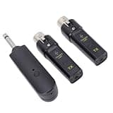 Denash Wireless Microphone Transmitter Receiver Advanced 2.4G XLR System for Performances Events Lightweight Aluminum Alloy 1 Kit